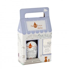 Casetta Regalo Bebè -Bagnetto + Olio Massaggio