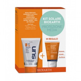 Kit Solare Protezione Media - Crema SPF 15 + Shampoodoccia mini