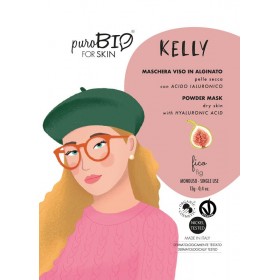 KELLY Maschera viso viso in alginato (peel off) per Pelle Secca FICO - puroBIO FOR SKIN