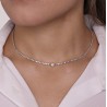 Collana Tennis con zircone taglio cuore Clara